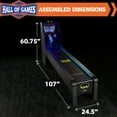 thumbnail image 2 of 9 ft. Arcade Roll and Score Game with LED Lights and Electronic Scorer, Black by Hall of Games, 2 of 7