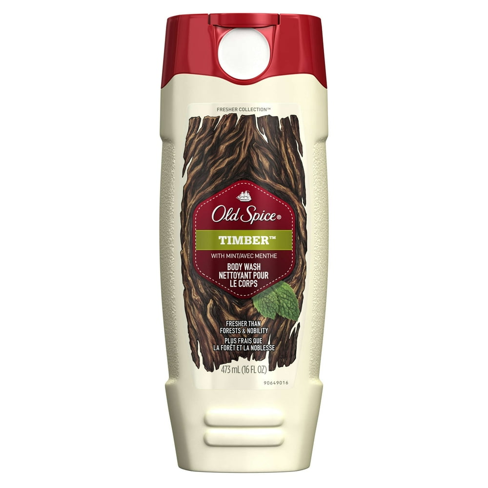 Old Spice Fresher Timber Scent Body Wash for Men, 16 oz