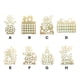 thumbnail image 4 of Yuarrent Soporte de Navidad para Chocolate, marco de almacenamiento para niños pequeños, cuenta atrás, calendario de 25 días, artesanía, adornos para Type2 NO2 Yuarrent HA009995-06, 4 of 6