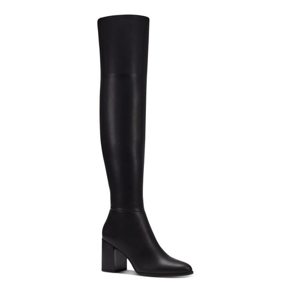 INC Womens Black Flexible Sole Cushioned Windee Almond Toe Block Heel Zip-Up Heeled Boots 5.5 M