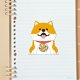 thumbnail image 4 of Lindo Perro Shiba Inu Pegatina 30 pegatinas de perro Shiba Inu, manual creativo, pegatinas Kawaii DIY (naranja), 4 of 7