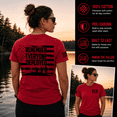 thumbnail image 4 of Wild Bobby RED Friday US Shirt Remember Everyone Deployed Flag Sleeve Print Women Graphic Tee, 4 of 8