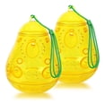 thumbnail image 3 of G·PEH Bee Traps Catcher Outdoor Hanging Wasp Repellent Trap Deterrent Killer Insect Catcher Non-Toxic Reusable Hornet Yellow Jacket Trap 2 Pack (Orange, Pear Shape), 3 of 8