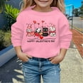 thumbnail image 2 of LUOGENLI Hoodies St. Patrick's Day Hoodies for Girls Zip Up Autumn and Winter New Valentine's Day Fashionable Print Children's Hooded Sweatshirt 6-7 Years, 2 of 4