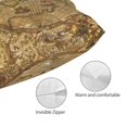 thumbnail image 3 of Kdxio Cotton Pillow Cases 16"x24" Pillowcases,Soft and Breathable Bedroom Pillow Cases-World Map1-No Pillow Core, 3 of 5