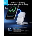 thumbnail image 2 of Anker Prime 3-in-1 Charging Station, AirCool Wireless Charger, Qi2 25W Certified Palm-Sized Foldable MagSafe Charger, 2 of 5