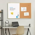thumbnail image 3 of QUEENLINK White Board Cork Board Combo, 36'' x 24'', Magnetic Dry Erase Board and Pin Board for Wall, Gold Aluminum Frame Bulletin Board for Home Off, 3 of 9
