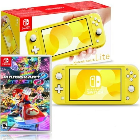Nintendo Switch Lite (Yellow) Bundle with Mario Kart 8