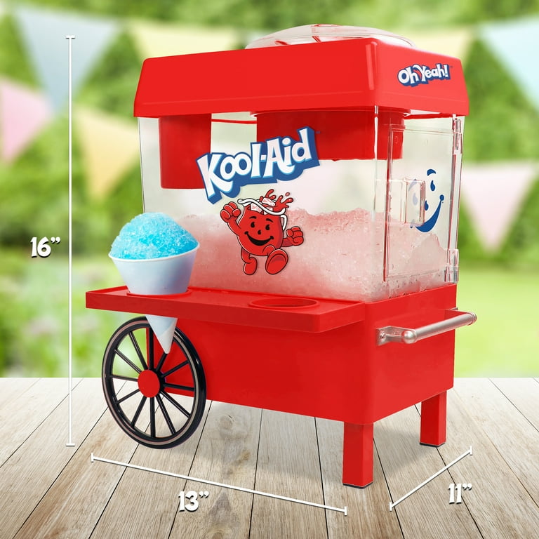 Kool-Aid Snow Cone Maker, Ice Crusher Machine, Shaved Ice Storage