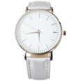 thumbnail image 1 of 1 PC Relojes PU relojes Unisex Wrkwatch Silver Watch Relojes creativos de cuarzo, 1 of 6