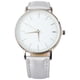 thumbnail image 1 of 1 PC Relojes PU relojes Unisex Wrkwatch Silver Watch Relojes creativos de cuarzo, 1 of 6