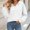 White, variant on Njagoc3 Fleece Lined Hoodie Women | V Neck Drawstring Hooded Long Sleeve Pullover with Front Pockets | Relaxed Fit for Fall Casual Wear & Everyday Activities,White,M