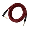 thumbnail image 2 of Cable de amplificador de guitarra eléctrica JORINDO, Cable de Audio para guitarra, Cable de instrumento de 6,35 MM, cabezal chapado en oro con carcasa negra JD6217, 2 of 8
