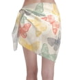 thumbnail image 2 of Easygdp Butterfly Women's Short Sarong Skirt Swimsuit Coverups for Women Swimsuit Shawl, Translucent, Quick Drying, 2 of 7