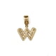 thumbnail image 5 of Collar con dije de oro laminado letra brillos W, 5 of 6