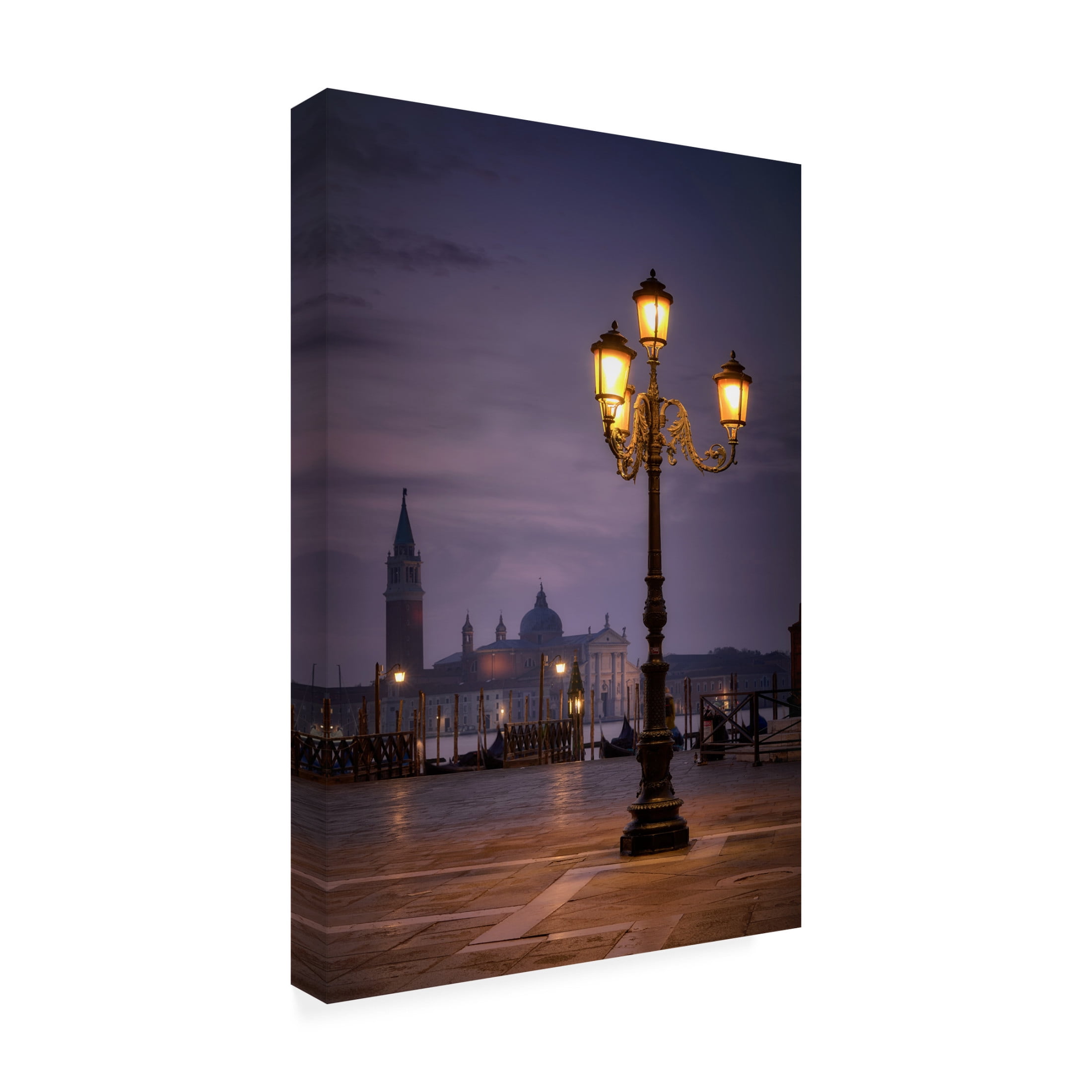 Trademark Fine Art Bartolome Lopez Sunrise in Venice Canvas Wall Art