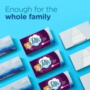 Puffs Ultra Soft Facial Tissues, 6 Family Size Boxes, 124 Facial Tissues Per Box