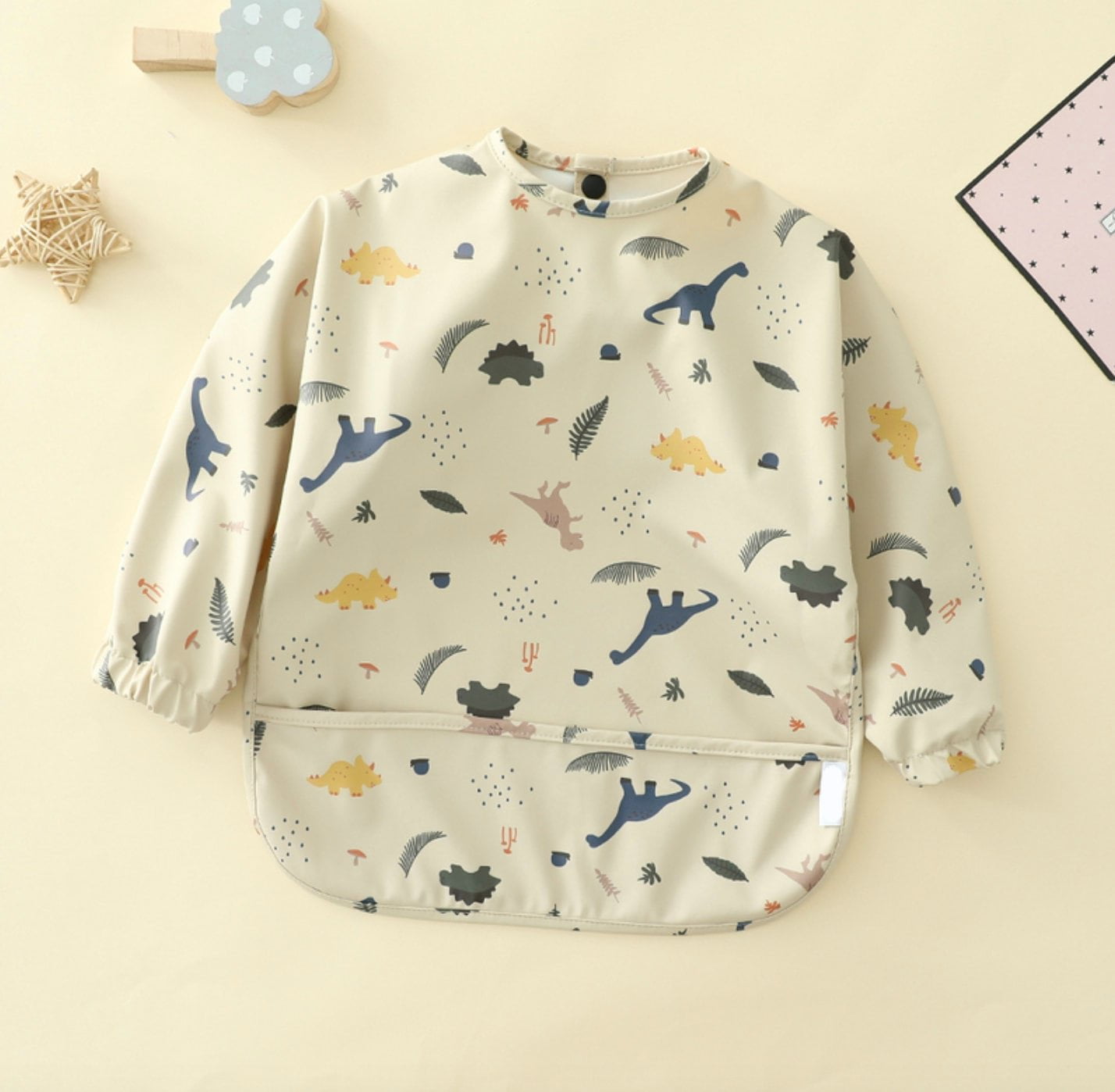 Organic Waterproof - Long Sleeve Bib - Rainbow - Medium