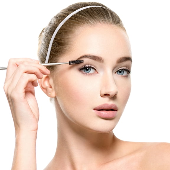 NIAIZEK Elegant Headband for Girls Silver 10Pcs 7mm