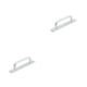thumbnail image 2 of Speravity manija de los muebles con tornillos de montaje perillas de hardware de aluminio tiradores de puerta de mejora decoración del hogar plata / 128 Plata/128mm 2piezas Speravity CBP382280, 2 of 5