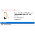 thumbnail image 2 of Starter Motor Control Relay Connector - Compatible with 2004 - 2007 Ford Freestar 2005 2006, 2 of 2