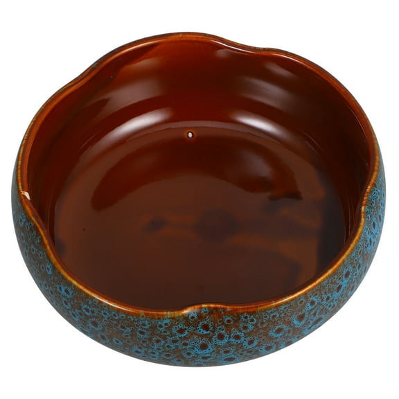 MLINS Ceramic Lotus Hydroponic Planter Outdoor Bonsai Bowl Indoor Water Planting Pot 1 Set