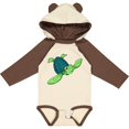 thumbnail image 3 of Inktastic Sea Turtle with swirls Boys or Girls Long Sleeve Baby Bodysuit, 3 of 5