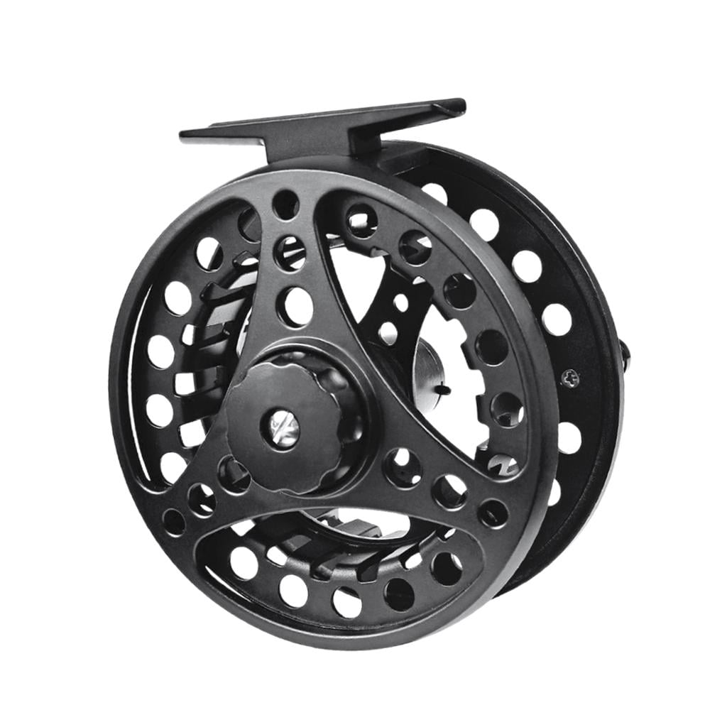 Aluminum Alloy Fly Fishing Reel 5/6, 7/8, 9/10 Weight With Ball Bearings 95mm Black