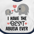 thumbnail image 4 of Inktastic Grandchild Best Abuela Ever Boys or Girls Baby Bib, 4 of 4