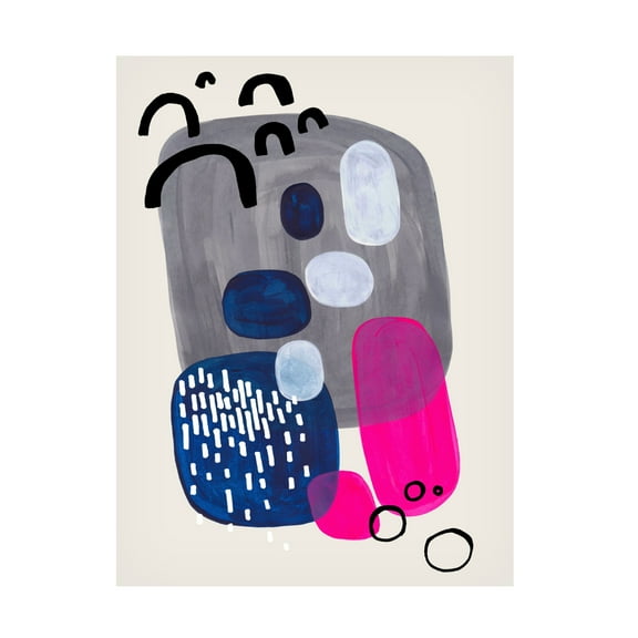 Trademark Fine Art Ejaaz Haniff Pink Rocks Canvas Wall Art