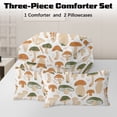thumbnail image 7 of Sleepwish Full Mushroom Comforter Set 3Pcs for Kids Girls Microfiber Brown Bedding Set, 7 of 7