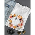 thumbnail image 3 of Abstract Watercolor Floral Fall T-Shirt Women -Image by Shutterstock, Female XX-Large, 3 of 4