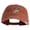Red, variant on USMC Design Embroidered Washed Solid Pigment Dyed Cotton Twill Brass Buckle Cap - Olive OSFM