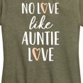 thumbnail image 2 of Instant Message - Auntie Love - Women's Short Sleeve Graphic T-Shirt, 2 of 6