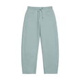 thumbnail image 6 of Straight Leg Sweat Pants for Womens High Waisted Baggy Sweatpants Casual Drawstring Workout Pants with Pockets Gray, 6 of 7