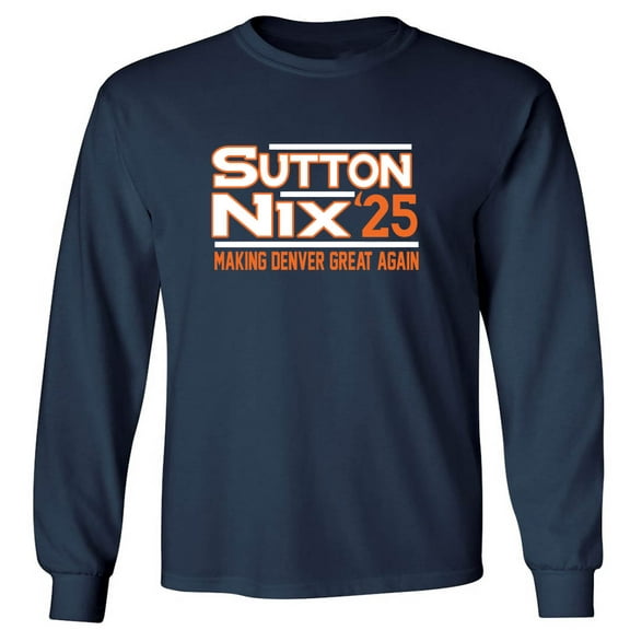 LONG SLEEVE Bo Nix Courtland Sutton Denver 2025 Shirt T-Shirt