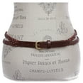 thumbnail image 2 of Women's Double Braided Skinny Leather Belt, 2 of 5