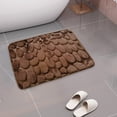 thumbnail image 4 of Alfombrilla de de Espuma Viscoelástica, Lavable a , de Absorción Rápida, Adoquines en Relieve, Alfombrilla de Anti-alfombrilla de Bañ Café Macarena Alfombra de baño, 4 of 7