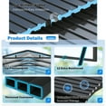 thumbnail image 3 of MUCHANT 12’X20’ Outdoor Heavy-Duty Carport Galvanized Steel Roof with Reinforced Stable Triangle Frame & Enhanced Base for Car, Pickup and Truck, 3 of 8