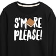 thumbnail image 3 of Instant Message - Camping - S'more Please! - Toddler & Youth Long Sleeve Graphic T-Shirt, 3 of 6