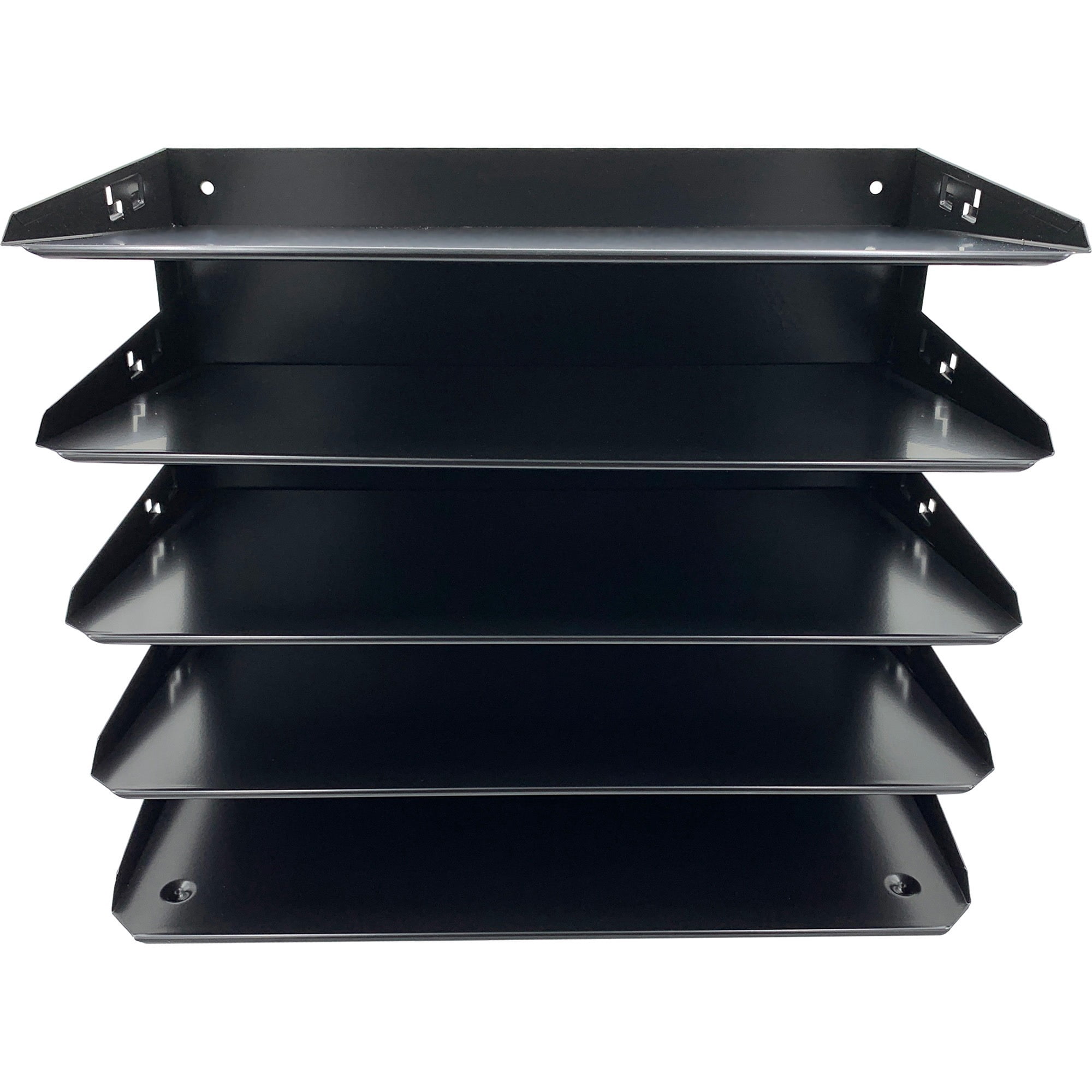 Huron, Horizontal Slots Desk Organizer, 1 Each, Black