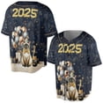 thumbnail image 3 of Happy New Year Siamese Welcome 2025 Balloon Firework Party All Over Print 3D Baseball Shirt Cat Lover Kitten Owner Gifts Softball Sport - 01014, 3 of 6