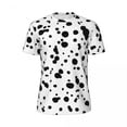 thumbnail image 4 of T Shirt For Men Dalmatian Spots Print Running Animal Dots Hippie Men Street Style Tshirt Summer Shor, 4 of 7