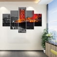 thumbnail image 5 of TISHIRON 5PCS Framed Canvas Wall Art Set,60"x40" Sacramento California Panorama Cityscape Canvas Art Decor, 5 of 7