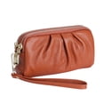 thumbnail image 1 of KAWELL Portefeuilles-Poignets pour Femmes en Cuir Véritable Sacs à Main Pochette-Poignet Froncée Portefeuille, 1 of 6