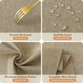 thumbnail image 2 of Inosoo Linen-like Table Runner, 13x72 Inch Polyester Fabric Table Scarf Waterproof Stain-Resistant Machine Washable, for Dining Party Holiday Home Décor,Mocha Brown, 2 of 10