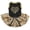 Black/Gold Leopard, variant on Petitebelle Leopard Heart Puppy Dog Dress (Black/Leopard, Large)