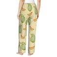 thumbnail image 3 of Pajama Pants Women, Funny Sweet Cantaloupe Sweatpants Soft Sleep Lounge Pants, Casual PJ Bottoms Pants with Pockets, 3 of 5