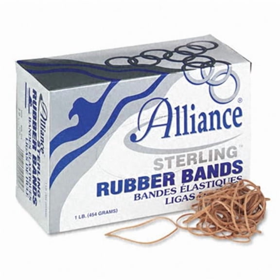 Alliance  Sterling Ergonomically Correct Rubber Bands #19 - Crepe - 1/8 x 3-1/2