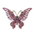 thumbnail image 2 of Soumake Butterflies Shape Large Lapel Pin Christmas Rhinestone Shiny Brooch Pin Scarf Clip, 2 of 8